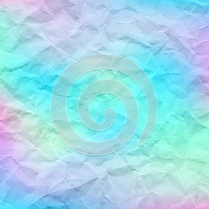 Texture of colorful crumpled paper for background