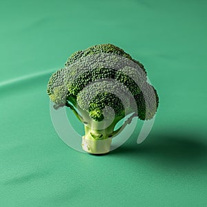 The texture and compactness of the florets, casting a subtle