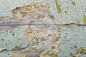 Texture / compositing: Flaking, peeling, old blue and cream paint on wood. 23