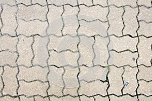 Texture of concrete block pavements photo
