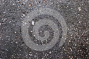 Texture of concrete floor background with small stones