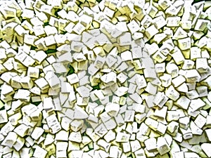 Texture consist from many litler white squared