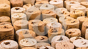 Texture cork from wine bottles