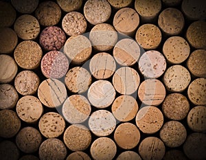 texture cork from wine bottles. Selective focus