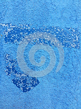 Textura agrietado azul pintar muro 