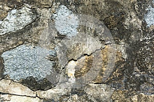 Texture. Cracked and weathered natural stone background.