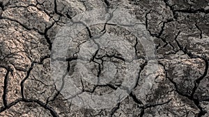 Texture cracks in the ground