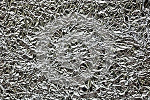 Texture of crumpled aluminum foil sheet