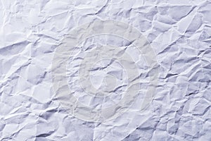 Texture of crumpled white paper. Creative vintage for design background