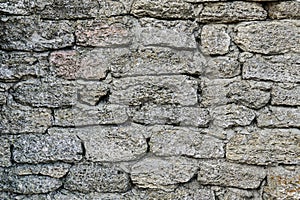 Texture of dark wall is made of natural material. Stone background.