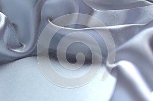 Texture drapery from satin fabric light waves