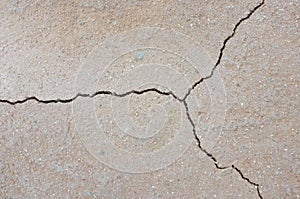 Texture on dried land cracked earth background