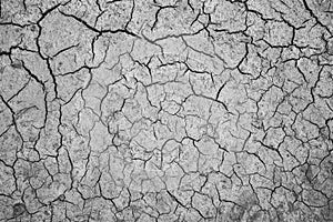 Texture of dry cracked soil