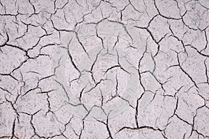 Texture of dry cracked soil