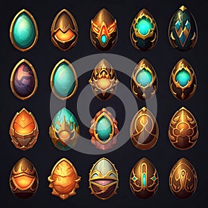 texture egg magic ai generated