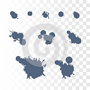 Texture element. Blots 3. Vector. Template for design and web