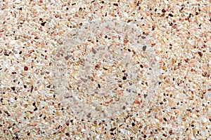 Texture of exposed aggregate finish flooring, non slip