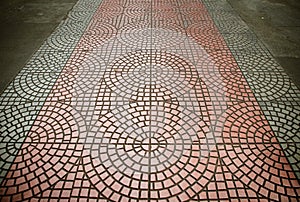 Texture of exposed cement floor tiled.