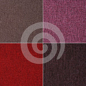 Texture of fabric in four colors