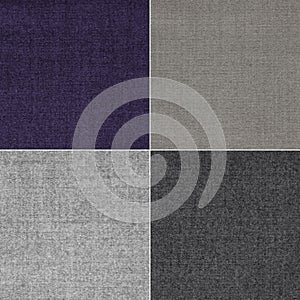 Texture of fabric in four colors