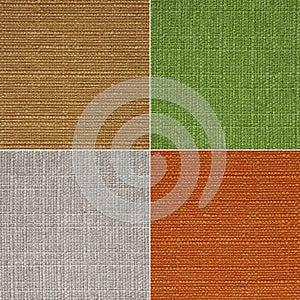 Texture of fabric in four colors