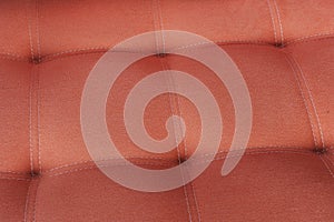 Texture fabric orange sofa with firmware