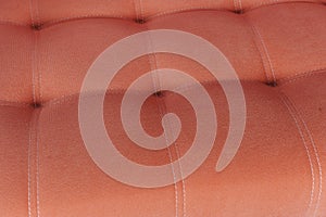 Texture fabric orange sofa with firmware