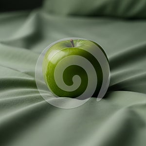 The texture of the fabric is slightly wrinkled, adding depth to the scene