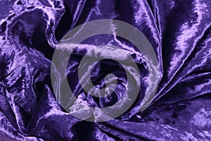 Texture of the fabric velvet purple