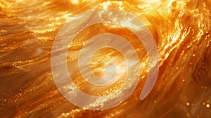 Texture of flowing molten gold streaks interweaving in a dynamic and captivating design photo