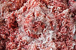 Texture of forcemeat