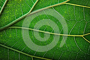 texture fresh leaf closeup, macro shot of eco greenery