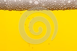 Texture of gas bubbles in light beer