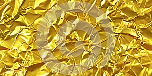 texture of golden crumpled foil. shiny gold texture