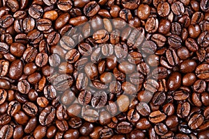 Texture of gourmet coffee.