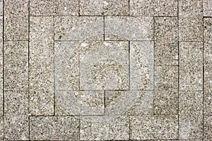 texture of the granite paving slabs