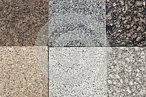 texture of the granite paving slabs