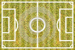 Texture grass football Course for design pattern and background.