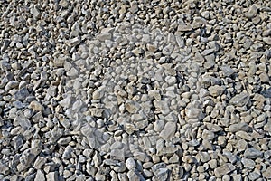 Texture gravel without filters. Friable building material, consisting of pieces of rock of different size