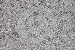 Texture of gravel road