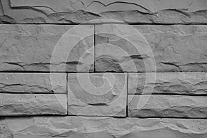 Texture of gray brick wall background.