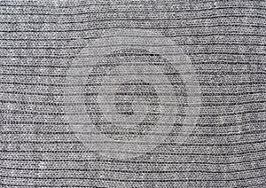 Texture of gray knitted fabric