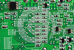 Texture, Green circuit board