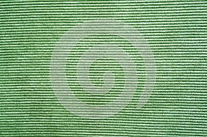 Texture of green fabric carpet