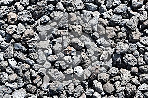 Texture with grey chunks of blast furnace slag