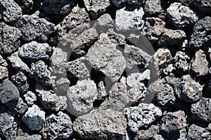 Texture with grey chunks of blast furnace slag