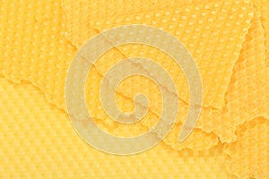 Texture of honeycomb. Bright yellow honey background