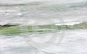 Texture of ice on a frozen river