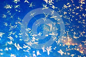 The texture of the ice