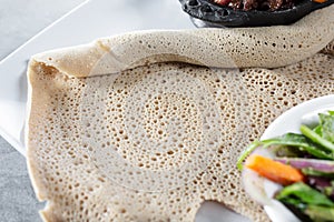 texture of injera, Ethiopian food
